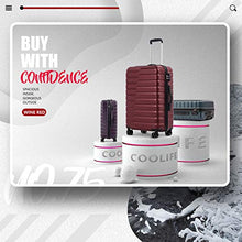 Load image into Gallery viewer, COOLIFE Luggage Expandable Suitcase PC ABS TSA Luggage 3 Piece Set Lock Spinner Carry on (wine red, 3 piece set)