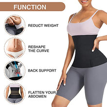Load image into Gallery viewer, FeelinGirl Waist Trainer for Women Snatch Bandage Tummy Sweat Wrap Plus Size Workout Waist Trimmer for Gym Sport