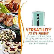 Load image into Gallery viewer, Elite Gourmet EAF-3218BL Personal 1.1Qt Compact Space Saving Electric Hot Air Fryer Oil-Less Healthy Cooker, Timer & Temperature Controls