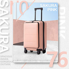 Load image into Gallery viewer, COOLIFE Luggage Suitcase Piece Set Carry On ABS+PC Spinner Trolley with pocket Compartmnet Weekend Bag (Sakura pink, 20in(carry on))