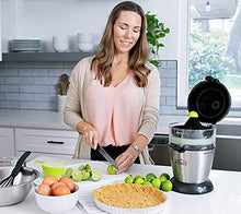 Load image into Gallery viewer, Vinci Hands-Free Electric Citrus Juicer | 1-Button Easy Press Lemon Lime Orange Grapefruit Juice Squeezer Easy to Clean Juicer Machine, Black/Stainless Steel