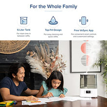 Load image into Gallery viewer, LEVOIT Humidifiers for Bedroom Large Room Home, Smart Wifi Alexa Control, 6L Top Fill Cool Mist for Baby and Plants, Ultrasonic, Essential Oil Diffuser, Customized Humidity, Night Light, Quiet, Gray