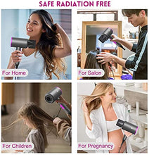 Load image into Gallery viewer, Slopehill Professional Ionic Hair Dryer, Powerful 1800W Fast Drying Low Noise Blow Dryer with 2 Concentrator Nozzle 1 Diffuser Attachments for Home Salon Travel