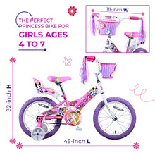 Load image into Gallery viewer, Titan Girl's Flower Princess BMX Bike, Pink, 16-Inch