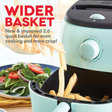 Load image into Gallery viewer, DASH Tasti-Crisp™ Electric Air Fryer Oven Cooker with Temperature Control, Non-Stick Fry Basket, Recipe Guide + Auto Shut Off Feature, 1000-Watt, 2.6Qt, Aqua