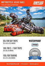 Load image into Gallery viewer, Unplug Ultimate Adventure Bag -1680D Heavy Duty Waterproof Duffel Bag for Boating, Motorcycling, Hunting, Camping, Kayaks or Jet Ski. Gets Gear Through Any Conditions (110L, Adventure Orange)
