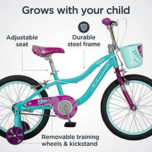 Load image into Gallery viewer, Schwinn Koen & Elm Toddler and Kids Bike, 18-Inch Wheels, Training Wheels Included, Teal