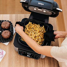 Load image into Gallery viewer, Ninja AG301 Foodi 5-in-1 Indoor Grill with Air Fry, Roast, Bake & Dehydrate, Black/Silver