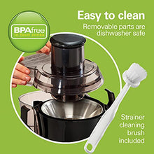 Load image into Gallery viewer, Hamilton Beach Juicer Machine, Big Mouth Large 3” Feed Chute for Whole Fruits and Vegetables, Easy to Clean, Centrifugal Extractor, BPA Free, 800W Motor, Black