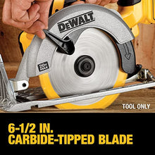 Load image into Gallery viewer, DEWALT 20V MAX Circular Saw, 6-1/2-Inch Blade, 460 MWO Engine, 0-50 Degree Bevel Capability, Bare Tool Only (DCS391B)