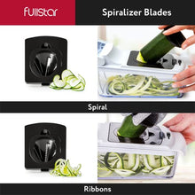 Load image into Gallery viewer, Fullstar Vegetable Chopper - Spiralizer Vegetable Slicer - Onion Chopper with Container - Pro Food Chopper - Slicer Dicer Cutter - (4 in 1, White)