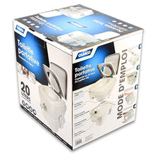 Load image into Gallery viewer, Camco 41541 Portable Travel Toilet-Designed for Camping, RV, Boating and Other Recreational Activities - 5.3 Gallon , White