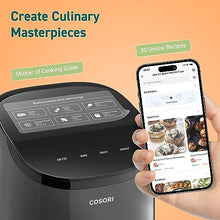 Load image into Gallery viewer, COSORI Small Air Fryer Oven 2.1 Qt, 4-in-1 Mini Airfryer, Bake, Roast, Reheat, Space-saving & Low-noise, Nonstick and Dishwasher Safe Basket, 30 In-App Recipes, Sticker with 6 Reference Guides,Grey