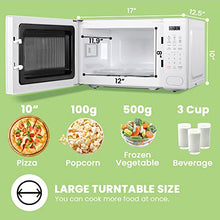 Load image into Gallery viewer, COMFEE CMO-C20M1WH Retro Microwave With 11 power levels, Fast Multi-stage Cooking, Turntable Reset Function Kitchen Timer, Speedy Cooking, Weight/Time Defrost, Memory function, Children Lock, 700W