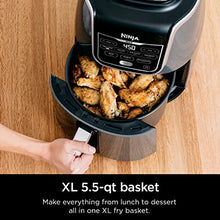 Load image into Gallery viewer, Ninja AF161 Max XL Air Fryer that Cooks, Crisps, Roasts, Bakes, Reheats and Dehydrates, with 5.5 Quart Capacity, and a High Gloss Finish, Grey