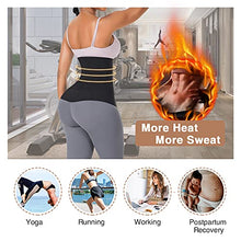 Load image into Gallery viewer, FeelinGirl Waist Trainer for Women Snatch Bandage Tummy Sweat Wrap Plus Size Workout Waist Trimmer for Gym Sport