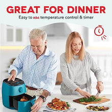 Load image into Gallery viewer, DASH Tasti-Crisp™ Electric Air Fryer + Oven Cooker with Temperature Control, Non-stick Fry Basket, Recipe Guide + Auto Shut Off Feature, 1000-Watt, 2.6 Quart - Teal