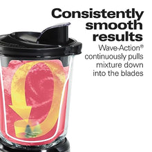 Load image into Gallery viewer, Hamilton Beach Wave Crusher Blender For Shakes and Smoothies With 40 Oz Glass Jar and 14 Functions, Ice Sabre Blades & 700 Watts for Consistently Smooth Results, Black + Stainless Steel (54221)
