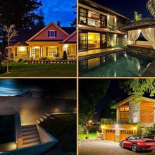 Load image into Gallery viewer, Solar Lights Outdoor 182 LEDs 2500Lm Solar Motion Sensor Lights Solar Panel 15.3 in² and 3 Modes(Security/Permanent On All Night/Smart Brightness Control) with IP65 Waterproof with Wide Angle(2pack)