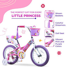 Load image into Gallery viewer, Titan Girl's Flower Princess BMX Bike, Pink, 16-Inch