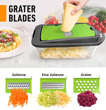 Load image into Gallery viewer, Mueller Pro-Series 10-in-1, 8 Blade Vegetable Chopper, Onion Mincer, Cutter, Dicer, Egg Slicer with Container