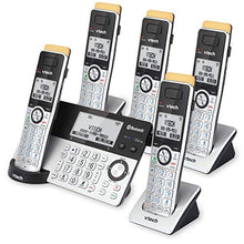 Load image into Gallery viewer, VTech IS8151-5 Super Long Range 5 Handset DECT 6.0 Cordless Phone for Home with Answering Machine, 2300 ft Range, Call Blocking, Bluetooth, Headset Jack, Power Backup, Intercom, Expandable to 12 HS