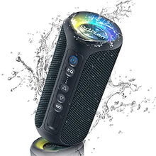 Load image into Gallery viewer, Bluetooth Speakers, Ortizan 40W Loud Stereo Portable Wireless Speaker, IPX7 Waterproof Shower Speakers with Deep Bass/LED Light/30H Battery/TF Card/AUX, True Wireless Stereo Speaker for Indoor&Outdoor