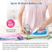 Load image into Gallery viewer, VTech DM221 Audio Baby Monitor with up to 1,000 ft of Range, Vibrating Sound-Alert, Talk Back Intercom & Night Light Loop, White/Silver