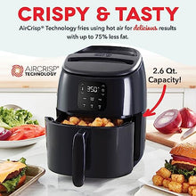 Load image into Gallery viewer, DASH Tasti-Crisp™ Digital Air Fryer with AirCrisp Technology, Custom Presets, Temperature Control, and Auto Shut Off Feature, 2.6 Quart - Black