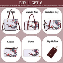 Load image into Gallery viewer, 2E-youth Designer Purses And Handbags For Women Satchel Shoulder Bag Tote Bag For Work Clutch Purses (white&red)