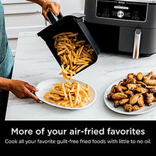 Load image into Gallery viewer, Ninja DZ401 Foodi 10 Quart 6-in-1 DualZone XL 2-Basket Air Fryer with 2 Independent Frying Baskets, Match Cook & Smart Finish to Roast, Broil, Dehydrate & More for Quick, Easy Family-Sized Meals, Grey