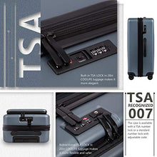 Load image into Gallery viewer, COOLIFE Luggage Suitcase Piece Set Carry On ABS+PC Spinner Trolley with pocket Compartmnet Weekend Bag (Sakura pink, 20in(carry on))