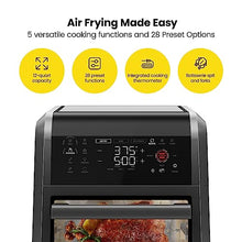 Load image into Gallery viewer, CHEFMAN ExacTemp™ 12 Quart 5-in-1 Air Fryer with Integrated Smart Cooking Thermometer, 28 Touchscreen Presets, Rotisserie, Dehydrator, Bake, XL Convection Oven with Auto Shutoff, Black