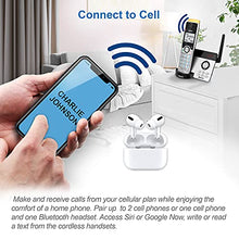 Load image into Gallery viewer, VTECH IS8121-2 Super Long Range up to 2300 Feet DECT 6.0 Bluetooth 2 Handset Cordless Phone for Home with Answering Machine, Call Blocking, Connect to Cell, Intercom and Expandable to 5 Handsets