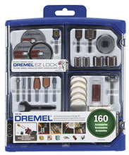 Load image into Gallery viewer, Dremel Rotary Tool Accessory Kit- 710-08- 160- EZ Lock Technology- 1/8 inch Shank- Cutting Bits, Polishing Wheel And Compound, Sanding Disc And Drum, Carving, Sharpening, And Engraving
