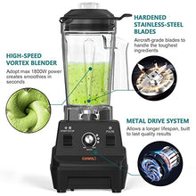 Load image into Gallery viewer, OMMO Blender 1800PW, Professional High Speed Countertop Blender with Durable Stainless Steel Blades, 60oz BPA Free Blender for Shakes and Smoothies, Nuts, Ice and Fruits, Dishwasher Safe