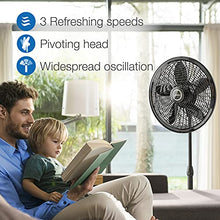 Load image into Gallery viewer, Lasko Elegance & Performance Pedestal Fan, 18 Inch, Black 1827