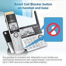 Load image into Gallery viewer, VTech IS8151-5 Super Long Range 5 Handset DECT 6.0 Cordless Phone for Home with Answering Machine, 2300 ft Range, Call Blocking, Bluetooth, Headset Jack, Power Backup, Intercom, Expandable to 12 HS