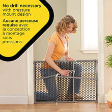 Load image into Gallery viewer, Safety 1st Vintage Wood Baby Gate with Pressure Mount Fastening (Gray)