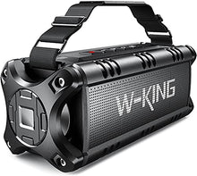 Load image into Gallery viewer, W-KING Bluetooth Speaker, 50W IPX6 Waterproof Loud Speakers Bluetooth Wireless, Large Outdoor Portable Bluetooth Speakers with Subwoofer for Deep Bass/Bluetooth 5.0/Power Bank/40H Play/TF/AUX/NFC/EQ