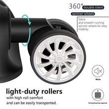 Load image into Gallery viewer, Coolife Luggage Expandable 3 Piece Sets PC+ABS Spinner Suitcase 20 inch 24 inch 28 inch (white grid)