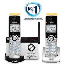 Load image into Gallery viewer, VTECH IS8121-2 Super Long Range up to 2300 Feet DECT 6.0 Bluetooth 2 Handset Cordless Phone for Home with Answering Machine, Call Blocking, Connect to Cell, Intercom and Expandable to 5 Handsets