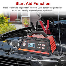 Load image into Gallery viewer, 2/10/25A 12V Smart Battery Charger/Maintainer Fully Automatic with Engine Start, Cable Clamps