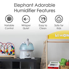 Load image into Gallery viewer, Crane Adorables Ultrasonic Cool Mist Humidifier, Filter Free, 1 Gallon, 500 Sq Ft Coverage, Whisper Quiet, Air Humidifier for Plants Home Bedroom Baby Nursery and Office, Elephant