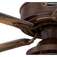 Load image into Gallery viewer, Westinghouse Lighting 7220500 Barnett 48-Inch Barnwood Indoor, Dimmable LED Light Kit with Cage Shade, Remote Control Included Ceiling Fan