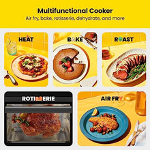 Load image into Gallery viewer, CHEFMAN ExacTemp™ 12 Quart 5-in-1 Air Fryer with Integrated Smart Cooking Thermometer, 28 Touchscreen Presets, Rotisserie, Dehydrator, Bake, XL Convection Oven with Auto Shutoff, Black
