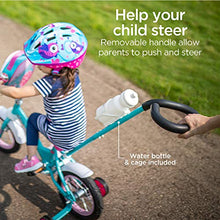 Load image into Gallery viewer, Schwinn Petunia Steerable Kids Bike, Girls Beginner Bicycle, 12-Inch Wheels, Training Wheels, Easily Removed Parent Push Handle with Water Bottle Holder, Pink