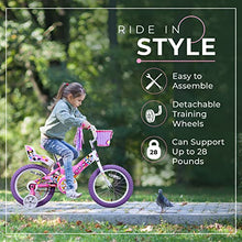 Load image into Gallery viewer, Titan Girl's Flower Princess BMX Bike, Pink, 16-Inch