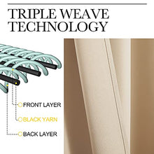 Load image into Gallery viewer, NICETOWN Window Treatment Elegant Curtains - (Biscotti Beige Color) 70 X 84, 1 Pair, Room Darkening Curtains and Drapes for Bedroom