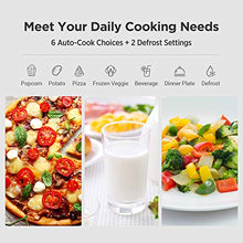 Load image into Gallery viewer, COMFEE' EM720CPL-PMB Countertop Microwave Oven with Sound On/Off, ECO Mode and Easy One-Touch Buttons, 0.7cu.ft, 700W, Black